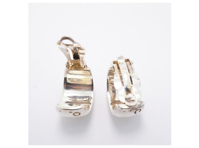 Orecchini a clip Chanel in argento sterling 925 - vista 3