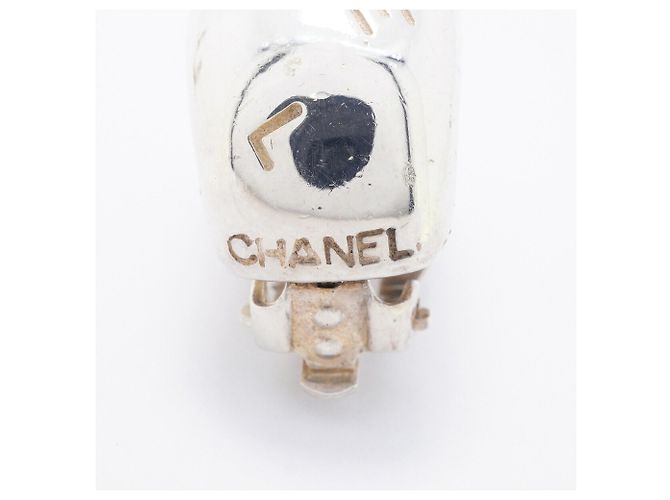 Orecchini a clip Chanel in argento sterling 925 - vista 4
