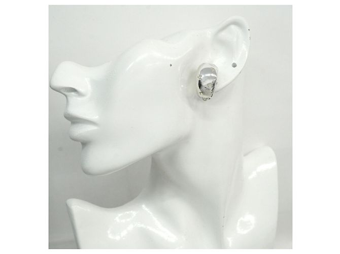 Orecchini a clip Chanel in argento sterling 925 - vista 7