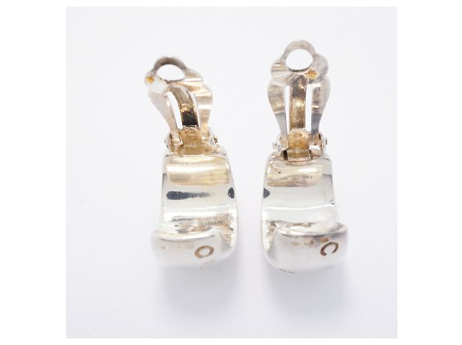 Orecchini a clip Chanel in argento sterling 925 - vista 8