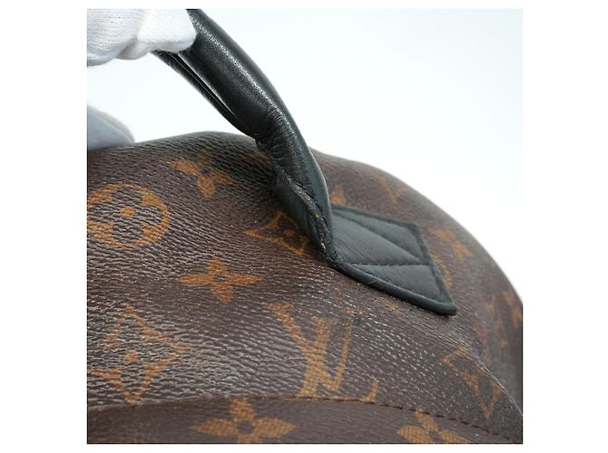 Zaino Louis Vuitton Monogram Palm Springs MM Marrone - vista 10