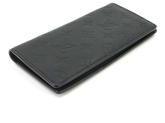 Portafoglio lungo bi-fold Louis Vuitton Monogram Shadow Nero - vista 4