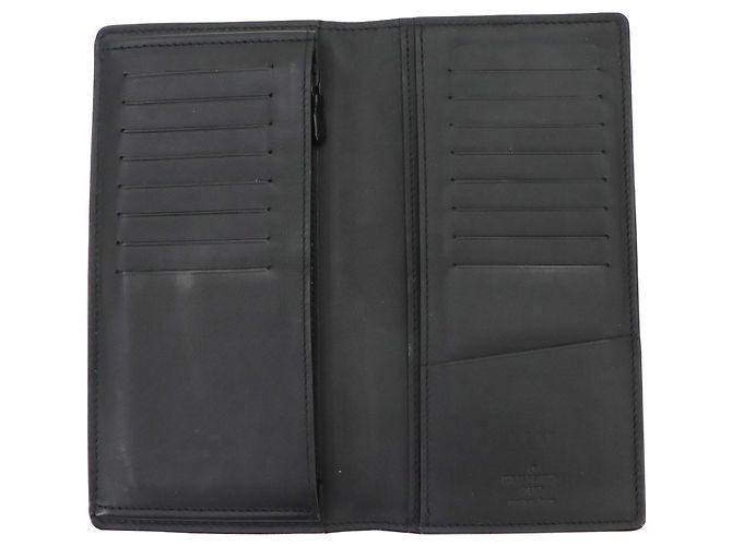 Portafoglio lungo bi-fold Louis Vuitton Monogram Shadow Nero - vista 6