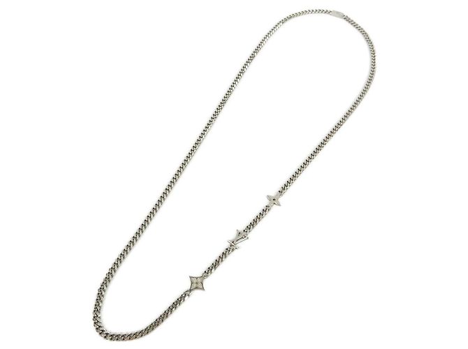 Collana Low Monogram Louis Vuitton Argento - vista 2