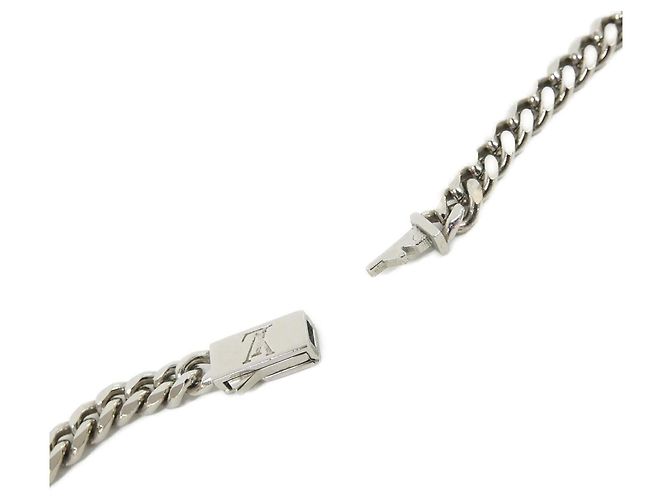 Collana Low Monogram Louis Vuitton Argento - vista 4