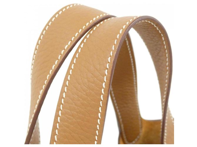 Hermès Bolsa Hermes Picotin Lock PM Marrom Dourado - vista 5