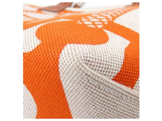 Hermès Bolsa Hermes CLIC CLAC PANOPLIE EQUESTRE Steeple Bege Laranja Cru - vista 2