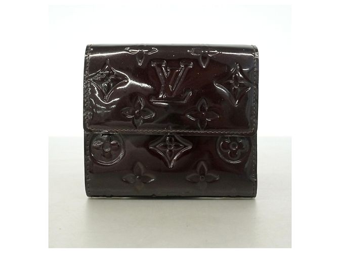 Portafoglio Louis Vuitton Tri-fold in Amarante Bordò - vista 9