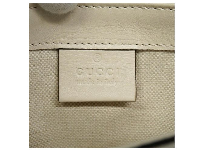 Borsa a tracolla Gucci in pelle bianca Bianco - vista 5