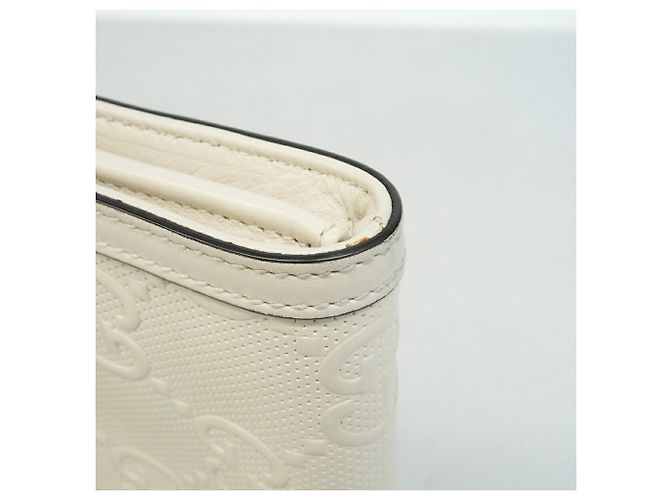 Borsa a tracolla Gucci in pelle bianca Bianco - vista 6