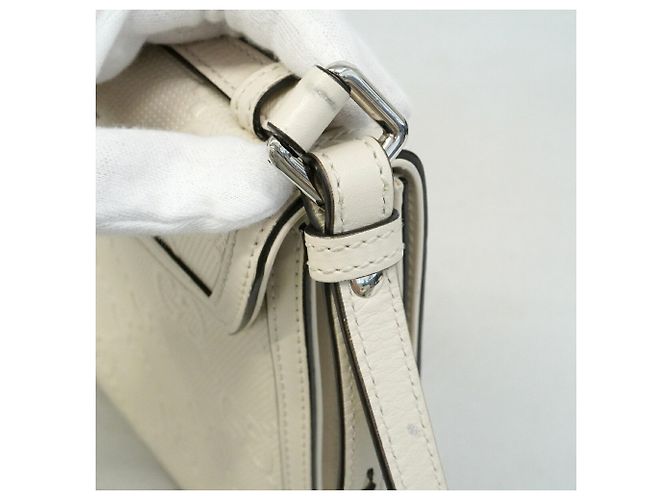 Borsa a tracolla Gucci in pelle bianca Bianco - vista 9