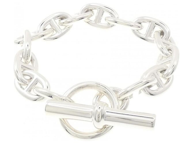 Hermès Bracciale con Charms Hermes Chaine d'Ancre MM Silver - vista 2