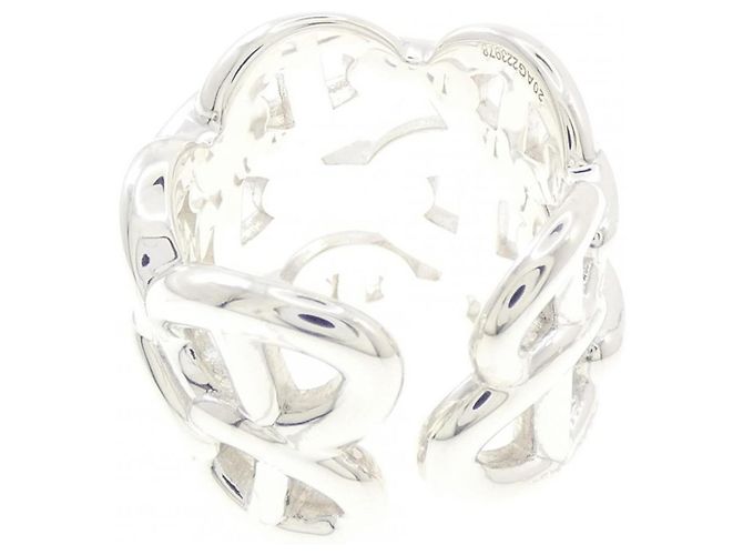 Ring Anello Hermès Chaine d'Ancre Enchainée - vista 3