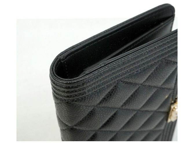 Cartera larga Chanel Boy Negro - vista 6