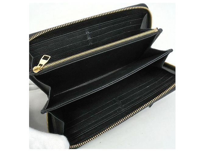 Louis Vuitton Monogram Empreinte Zippy Wallet Schwarz - Ansicht 4