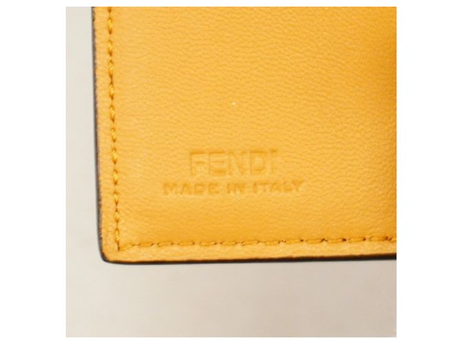 Fendi Brown Leather Tri-fold Wallet - view 4