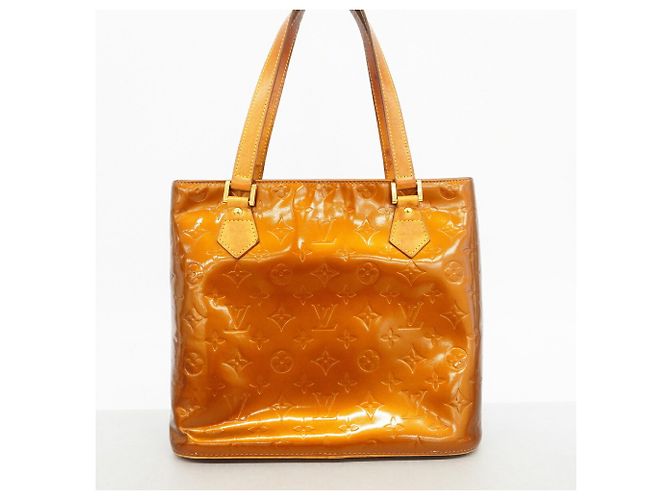 Borsa Tote Louis Vuitton Vernis Houston Bronzo - vista 12