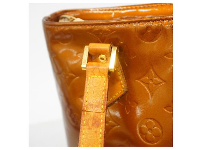 Borsa Tote Louis Vuitton Vernis Houston Bronzo - vista 9