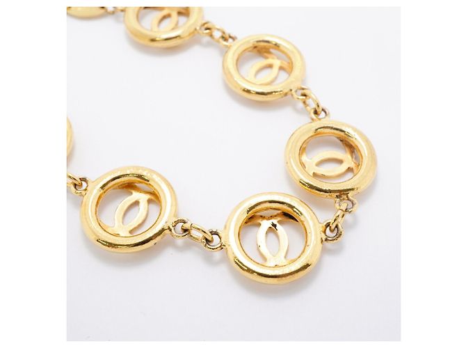 Bracciale con ciondoli placcato oro Chanel D'oro - vista 2