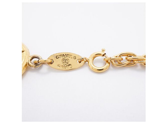 Bracciale con ciondoli placcato oro Chanel D'oro - vista 4