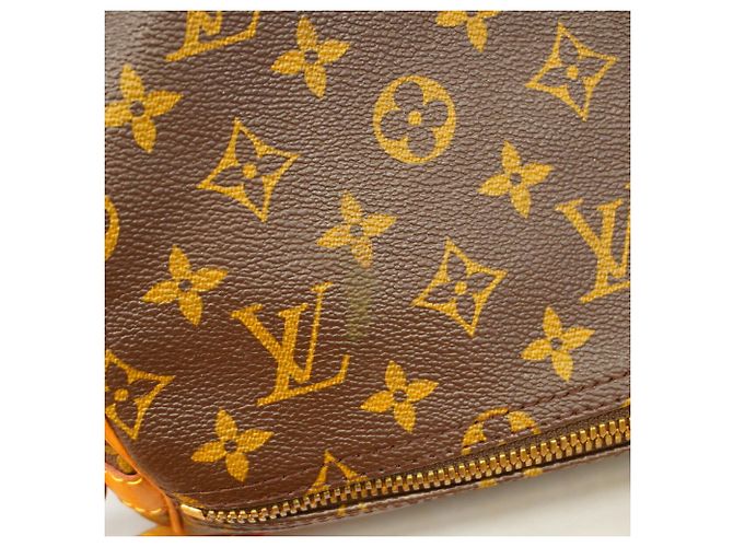 Borsa Louis Vuitton Monogram Keepall Bandoulière 55 Marrone - vista 11