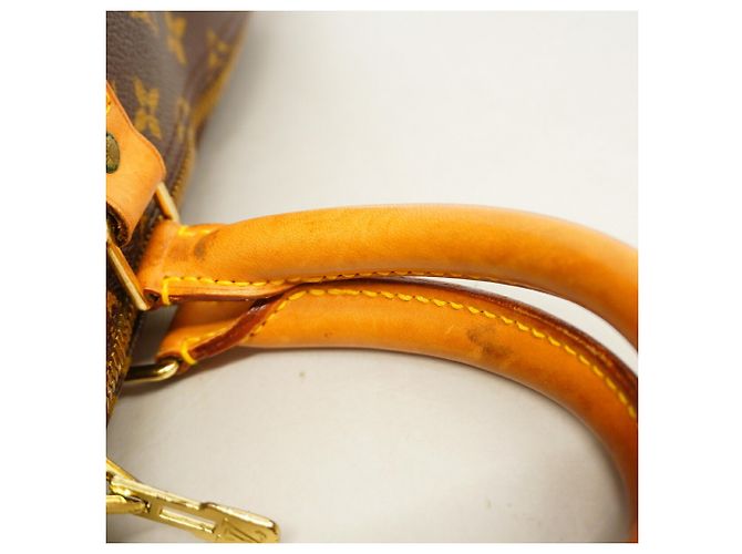 Borsa Louis Vuitton Monogram Keepall Bandoulière 55 Marrone - vista 8