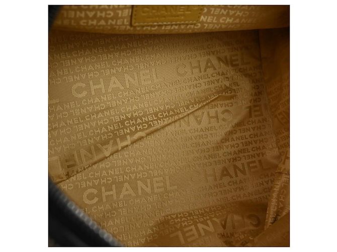 Chanel Vintage Bowler Lambskin Medium Nero - vista 3