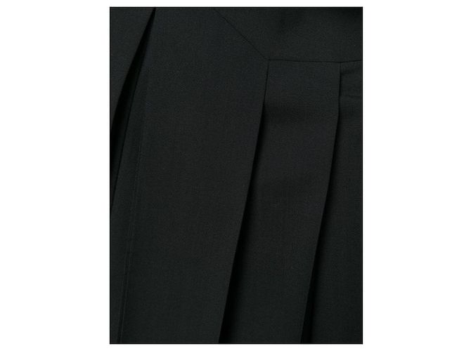 Falda Chanel de lana negra con pliegues Negro - vista 5