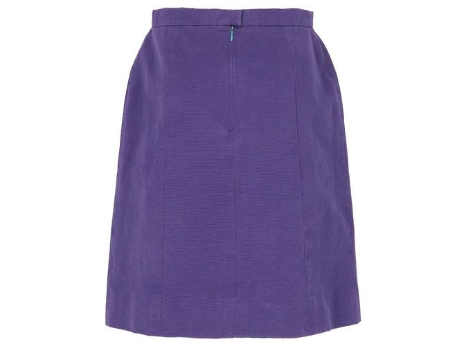 Falda Chanel de algodón morada años 90 Púrpura - vista 3
