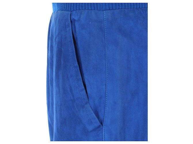 Autre Marque Gonna lunga Complice in camoscio blu elettrico - vista 5
