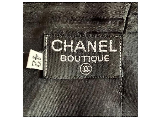 Falda Chanel de lana negra plisada Negro - vista 6