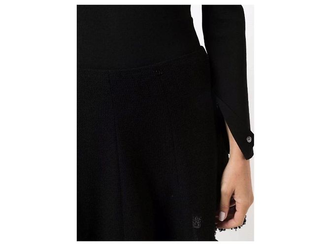Minifalda Chanel de lana negra Negro - vista 5