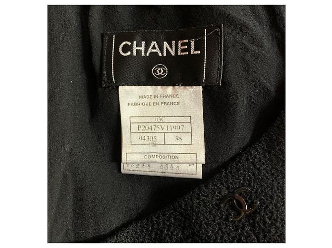 Minifalda Chanel de lana negra Negro - vista 6