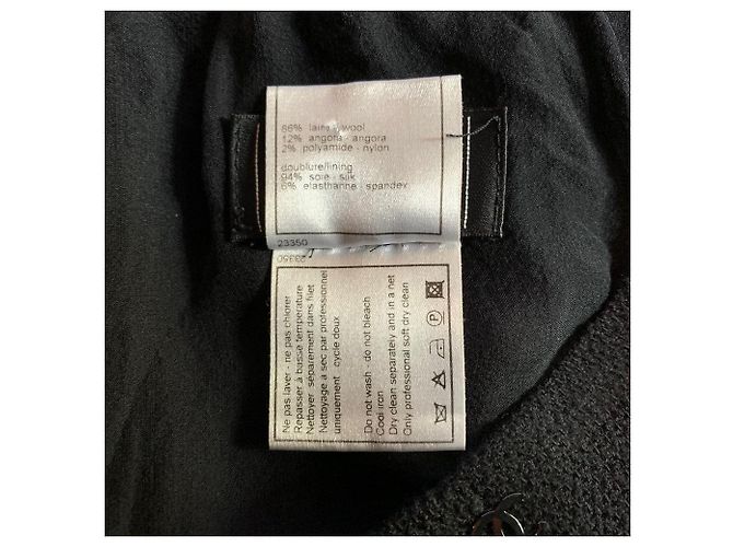 Minifalda Chanel de lana negra Negro - vista 7