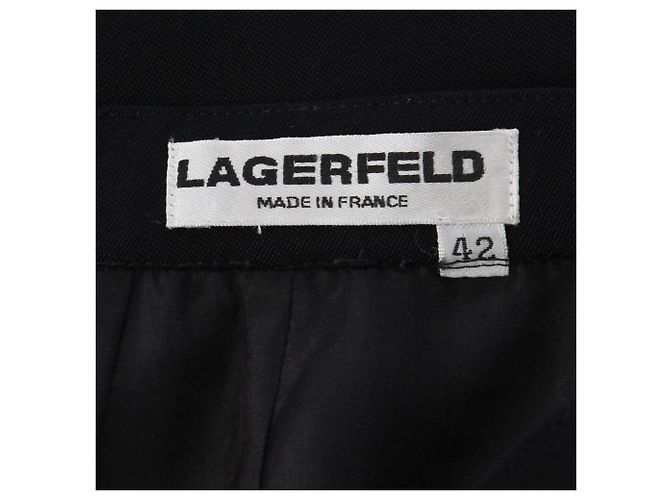Falda Karl Lagerfeld 90s Negro - vista 4
