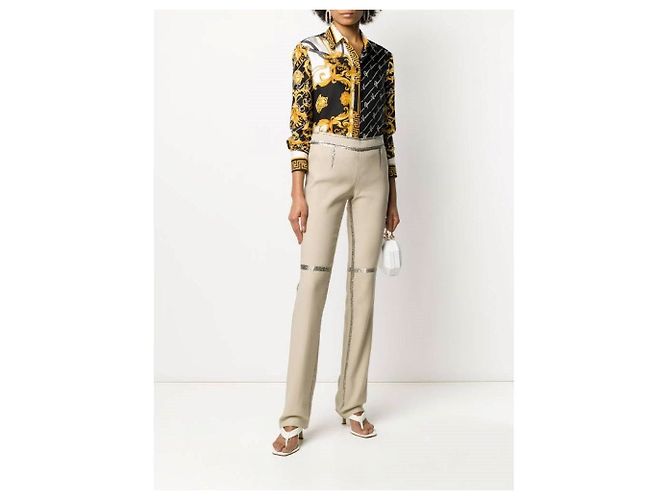Pantalones Gianfranco Ferré años 90 Beige - vista 4