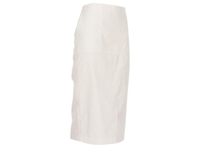 Saia midi de algodão branco N°21 - vista 2