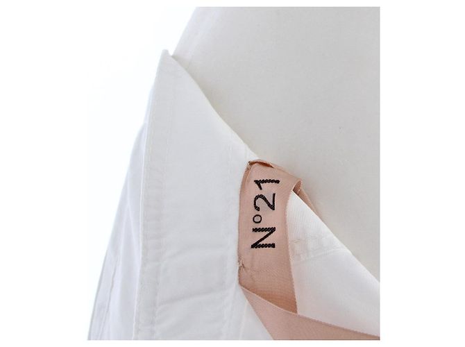 Saia midi de algodão branco N°21 - vista 7