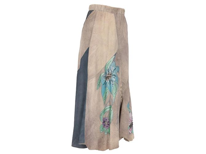 Autre Marque Gonna A.N.G.E.L.O. Vintage Cult 90s Beige - vista 2