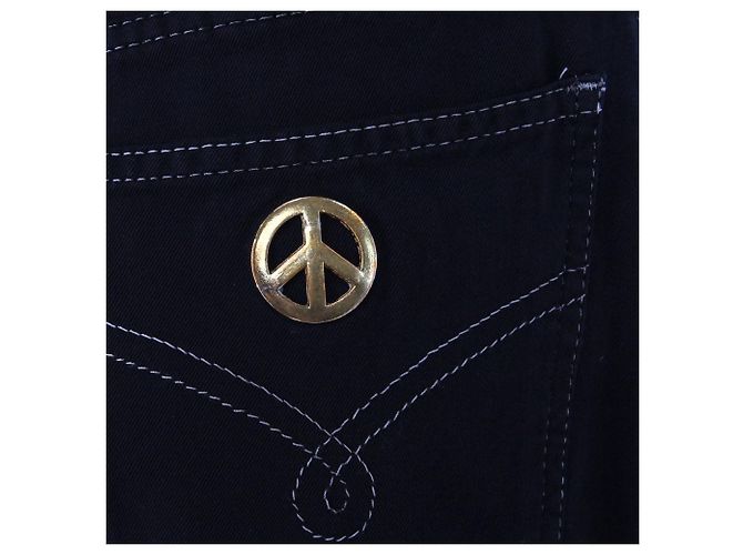 Vaqueros Moschino 90s de denim de algodón negro - vista 5