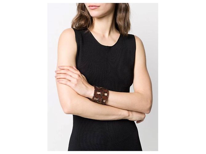 Bracciale Gianfranco Ferré anni 2000 Marrone - vista 2