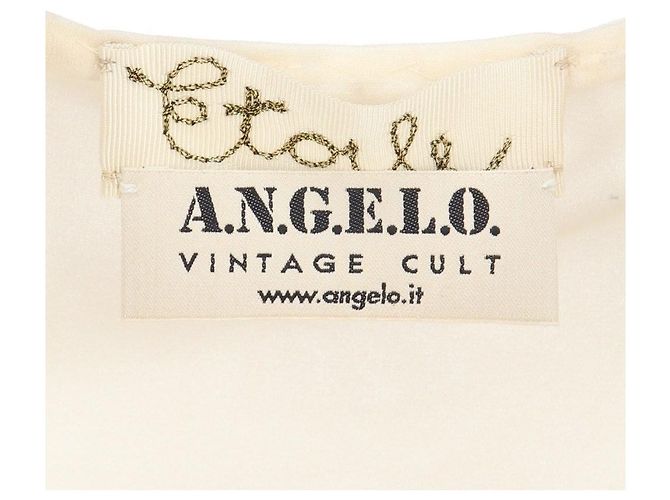 Autre Marque Top sin mangas Etoile de seda crema Crudo - vista 5