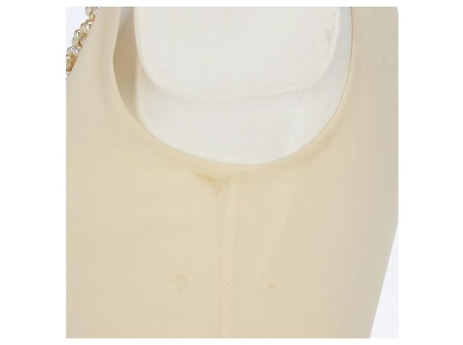 Autre Marque Top sin mangas Etoile de seda crema Crudo - vista 7