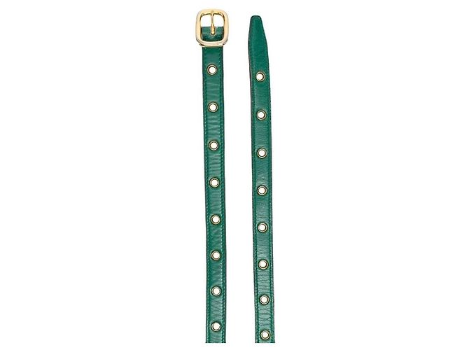 Hermès Ledergürtel Grün 80 cm - Ansicht 2