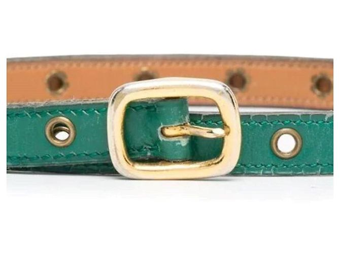 Hermès Ledergürtel Grün 80 cm - Ansicht 3