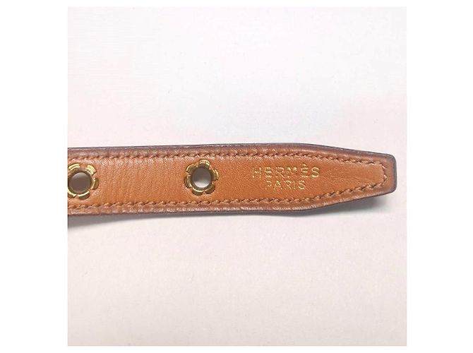 Hermès Ledergürtel Grün 80 cm - Ansicht 4