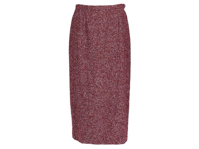 Conjunto Emanuel Ungaro de Blazer e Saia de Lã Bordeaux - vista 6