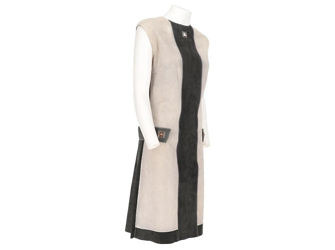 Autre Marque Hettabretz 2000s Kleid Grau - Ansicht 4