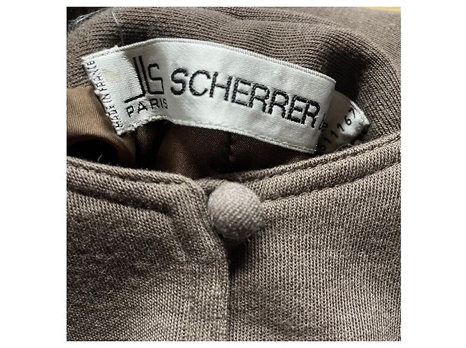 Jean Louis Scherrer Vestido Jean-Louis Scherrer dos anos 90 Marrom - vista 6