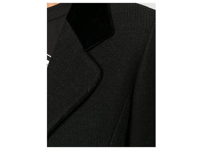 Emanuel Ungaro Wolljacke in Schwarz mit Samtkragen - Ansicht 5